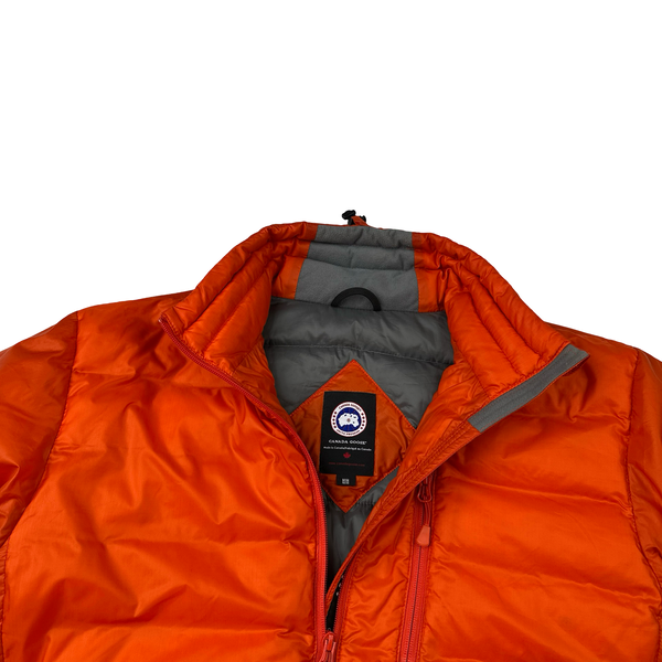 Canada Goose Lodge Down Filled Orange Lightweight Puffer Jacket - Medium