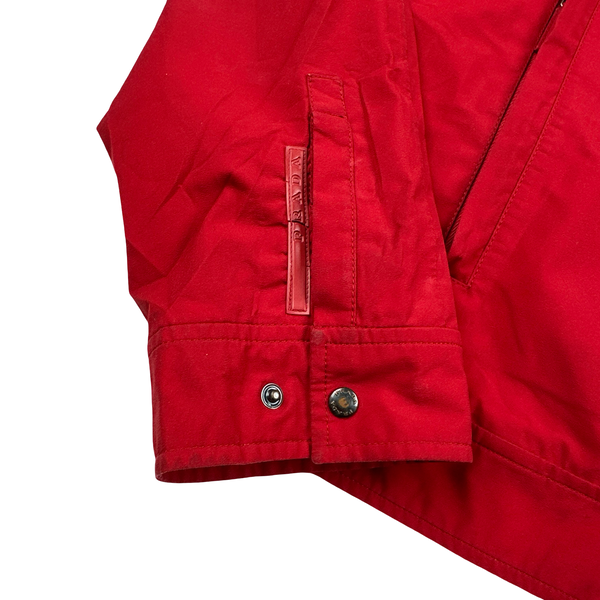 Prada Red Goretex Tab Zipped Parka Jacket - Medium