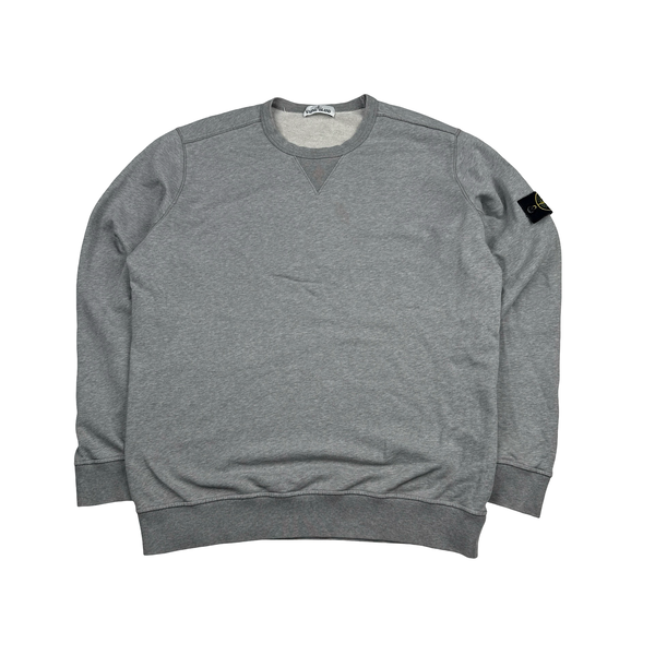 Stone Island 2018 Grey Cotton Crewneck Sweatshirt - XXL