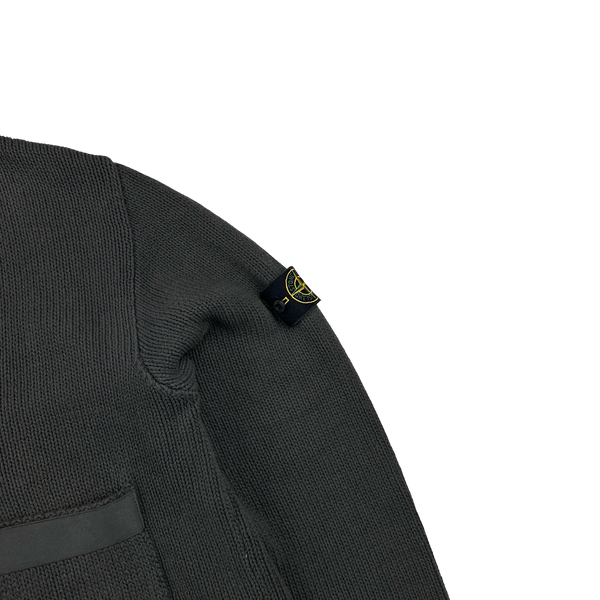 Stone Island Vintage 2002 Brown Cotton Knit Cardigan - XXL