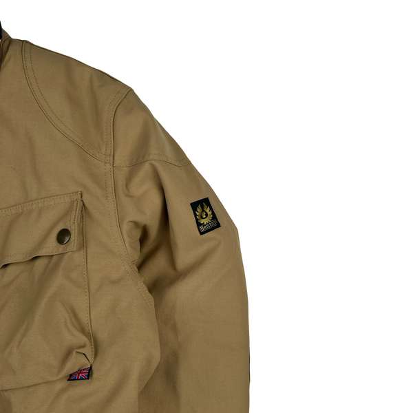 Belstaff Light Brown Multi Pocket Field Zipped Heavyweight Jacket - Large