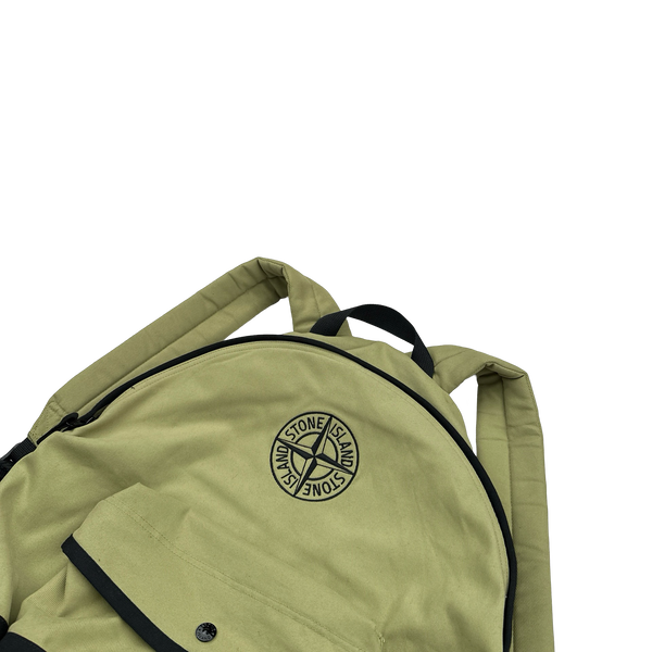 Stone Island 2024 Green Spellout Compass Backpack