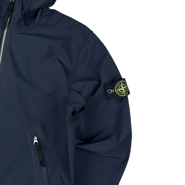 Stone Island 2018 Navy Light Soft Shell R Jacket - Large