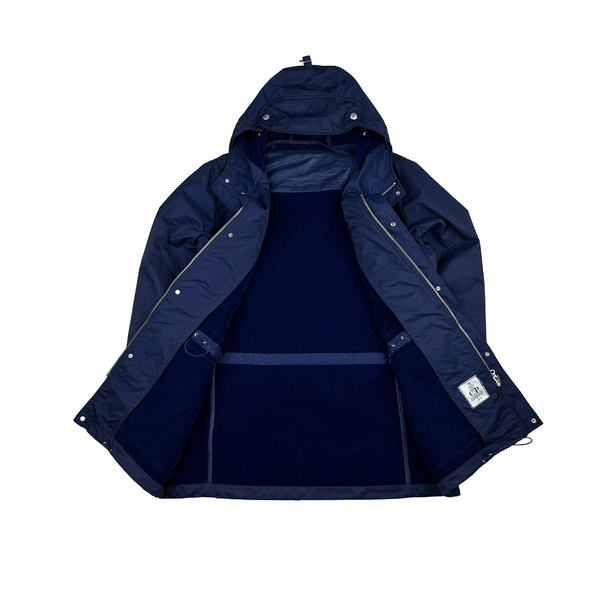CP Company Blue Lens Viewer Zipped Velour Lined Multi Pocket Jacket - XXL
