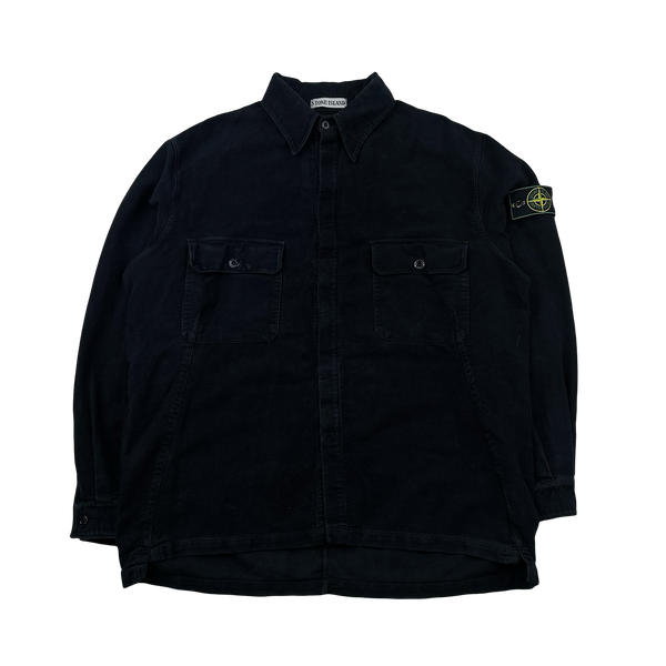 Stone Island Vintage 1998 Moleskin Cotton Overshirt - XL