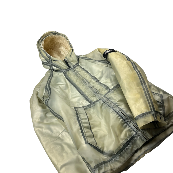 Stone Island 2015 Sherling Lined Poly Cover Jacket - Large