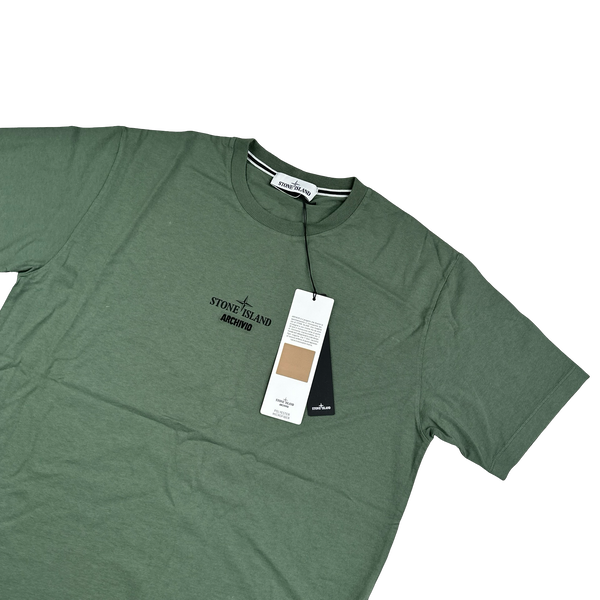 Stone Island 2021 Polyester Microfiber Archivo Short Sleeve T Shirt - Large