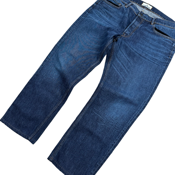 Stone Island 2016 Blue Wash Slim Fit Cotton Trousers - XXL