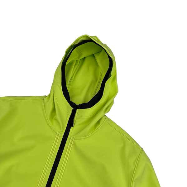 Stone Island 2022 Volt Yellow Soft Shell R E Dye Tech Jacket - XL