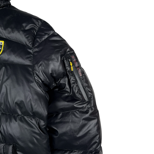 Jean Paul Gaultier Black Chamonix Mont Blanc Down Filled Jacket - Large