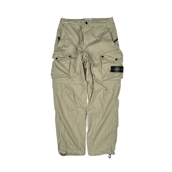 Stone Island 2019 LO Tan Cotton Baggy Cargos - 32"