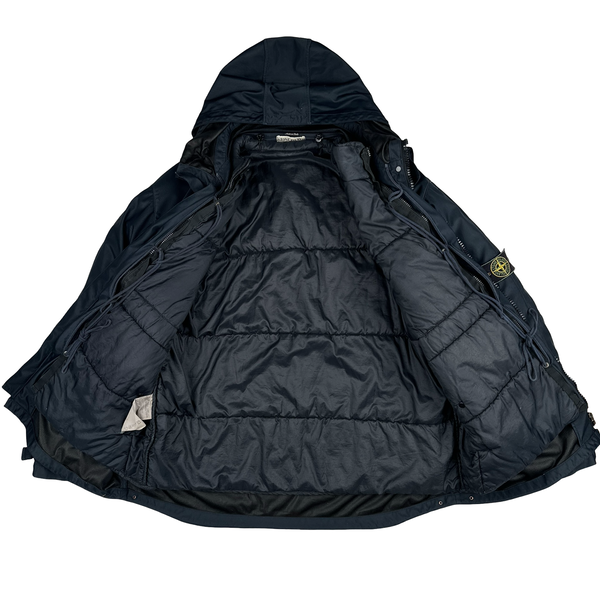 Stone Island Vintage 1996 Navy 3 In 1 Green Edged Dutch Rope Nylam Jacket - XL
