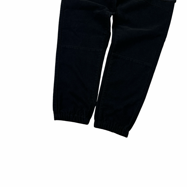 Stone Island Black Ghost Regular Fit Moleskin Cargo Trousers - 28"