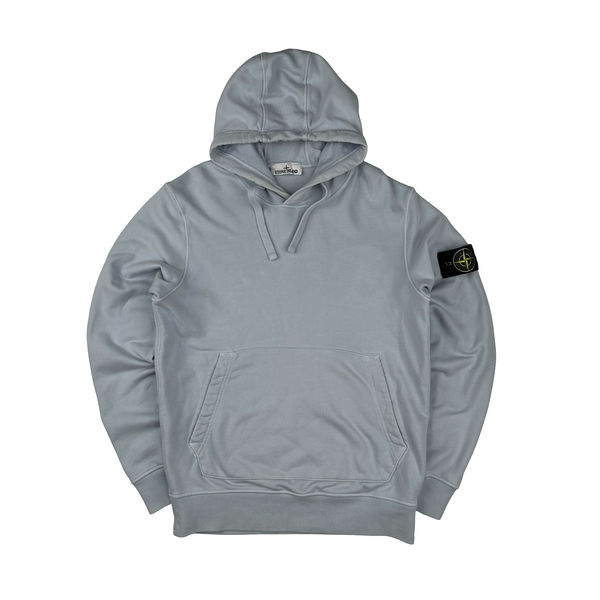 Stone Island 2024 Baby Blue Pullover Hoodie - Medium