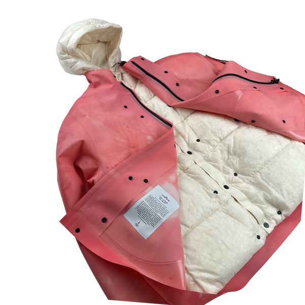Stone Island 2023 Plaster Special Process Poly Strata Down Lined Ice Jacket- XL