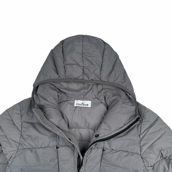 Stone Island 2025 Grey Seamless Tunnel Nylon Down TC Lightweight Puffer Jacket - Small