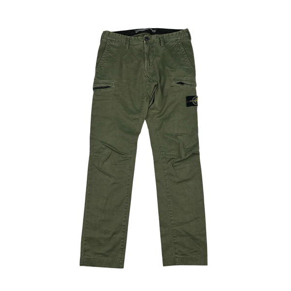Stone Island 2021 Green SK Cargo Trousers - 30"