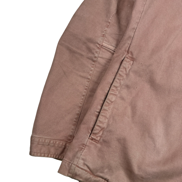 Stone Island 2016 Salmon Thick Cotton Hooded Overshirt - XL