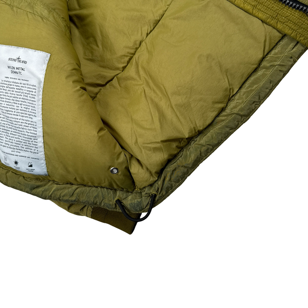 Stone Island 2021 Yellow Nylon Metal Down Puffer Jacket - Medium
