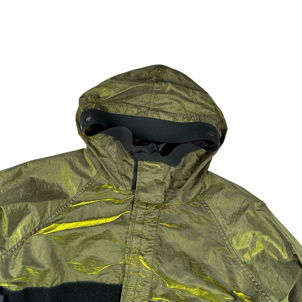 Nemen Adjustable Shimmer Green Hooded Lightweight Jacket - Large