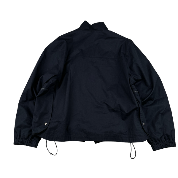 Burberry Navy Nova Check Collar Mesh Lined Track Top Jacket - XL