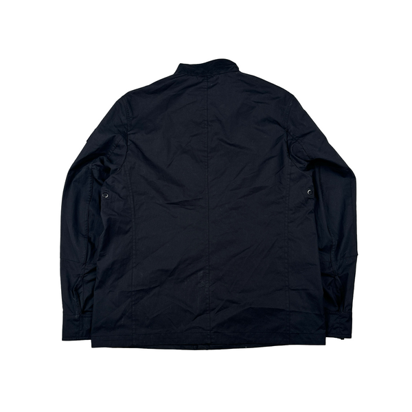 Belstaff Black Multi Pocket Field Zipped Lightweight Jacket - Medium