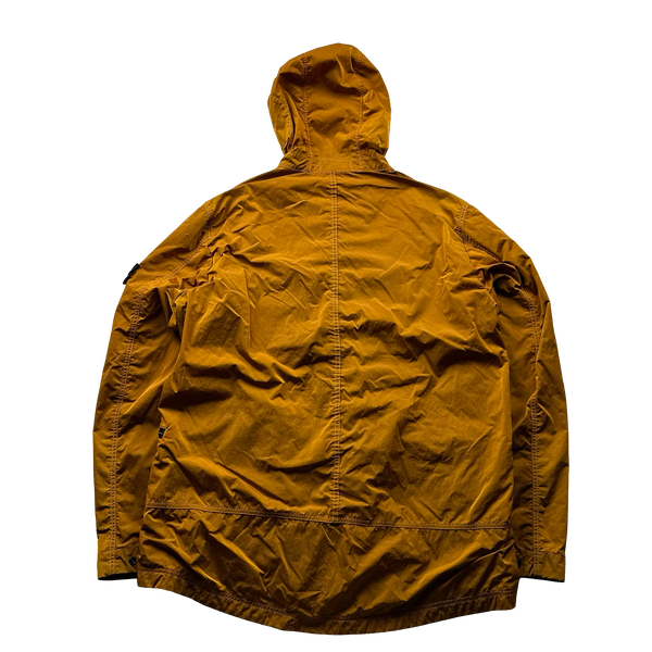 Stone Island 2017 Orange Nylon Metal Flock Hooded Jacket - XXL