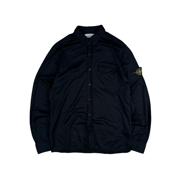 Stone Island 2016 Black Buttoned Pocket Overshirt - XL