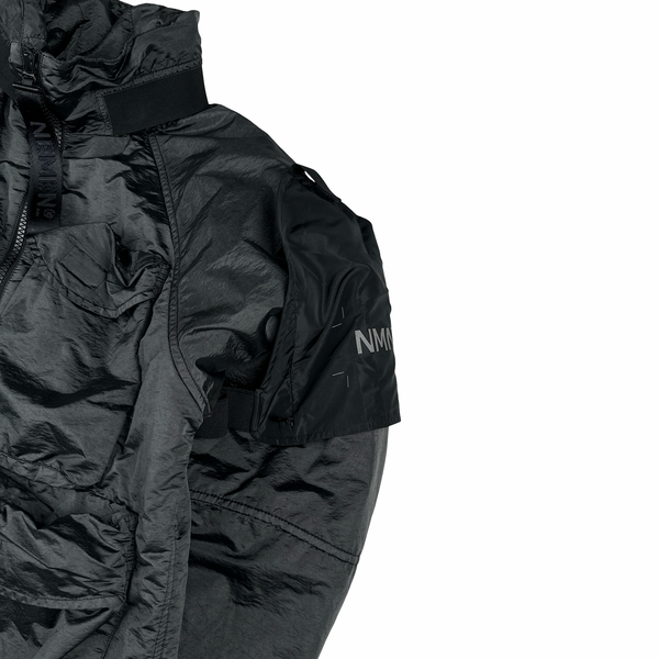 Nemen Nylon Shimmer Dark Grey Shell Multi Pocket Jacket