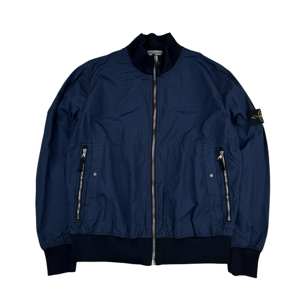 Stone Island 2010 Navy Cotton Blend Bomber Jacket - XXL