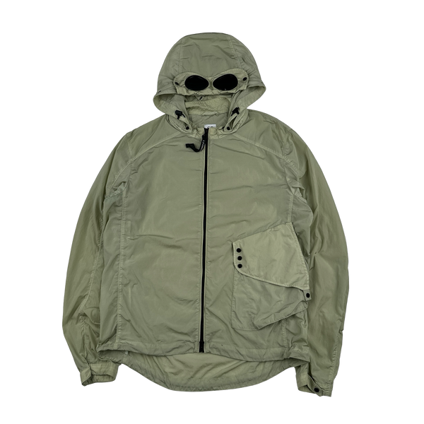 CP Company Mint Green Chrome Goggle Jacket - Large