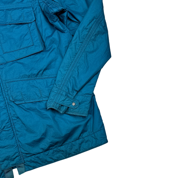Stone Island 2010 Nylon Aqua Chest Pocket Jacket - XL