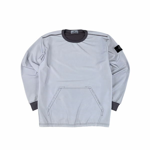 Stone Island 2019 Plated Reflective Crewneck Pullover - Large