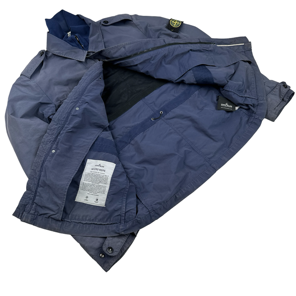 Stone Island Navy Micro Reps Multi Pocket Shield Jacket - Large