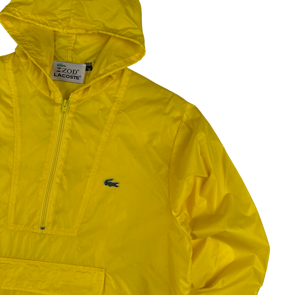 Lacoste IZOD Yellow Lightweight Smock Hooded Jacket - Medium