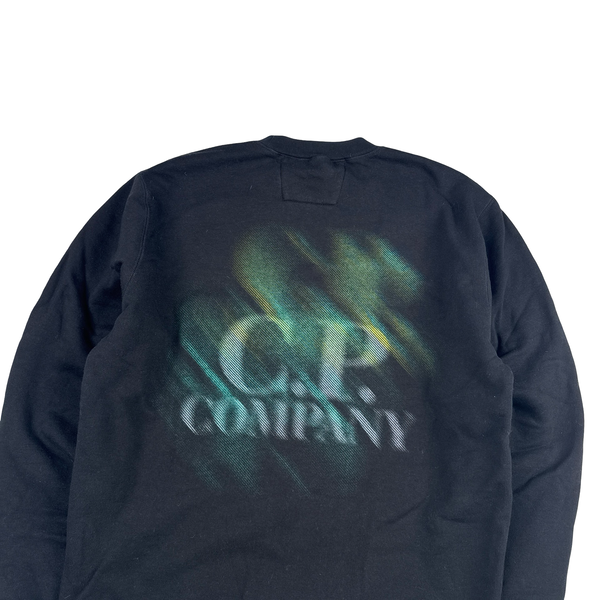 CP Company Navy Pullover Fade Spellout Crewneck -XL