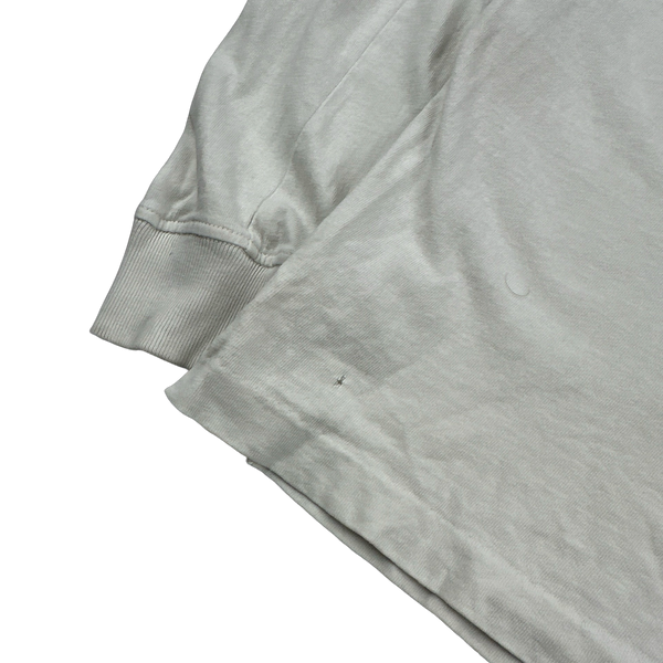 Stone Island 2015 White Cotton Lightweight Crewneck - Large