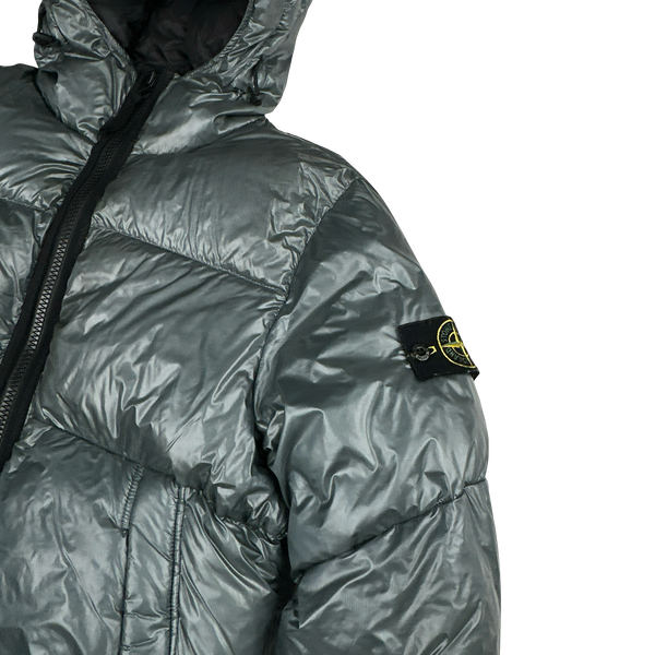 Stone Island 2017 Steel Grey  Pertex Quantum Y Down Puffer Jacket - Medium