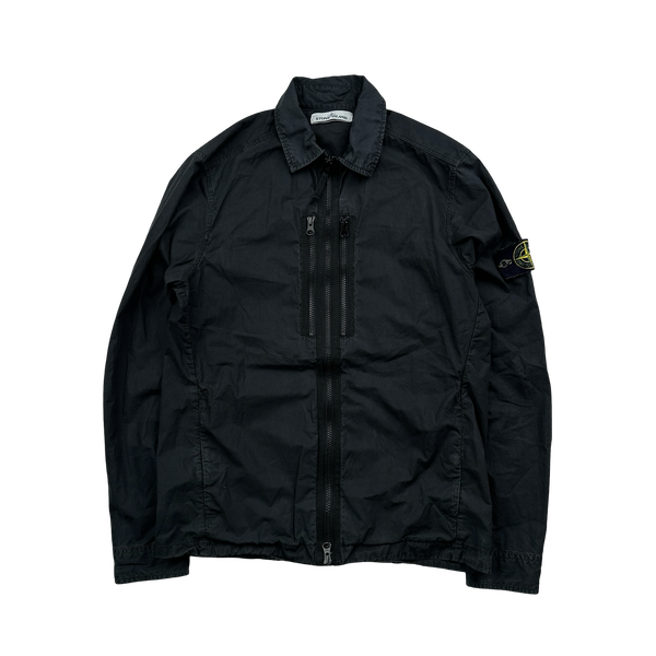Stone Island 2017 Black Paracadute Overshirt - Small