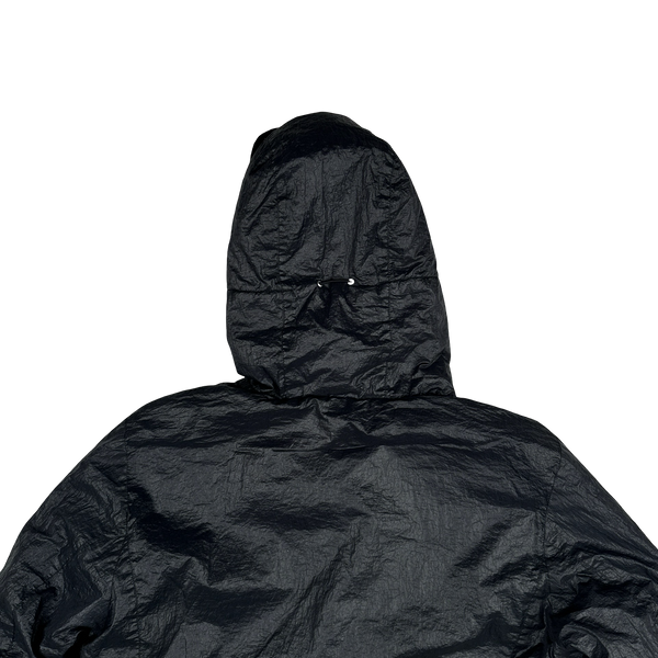 CP Company Black Padded Nylon Goggle Jacket - Large