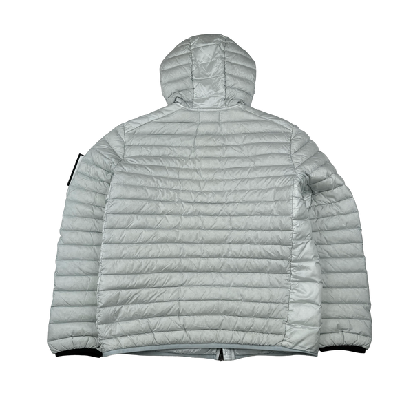 Stone Island 2022 Grey Loom Woven R Nylon Down TC Puffer - Medium