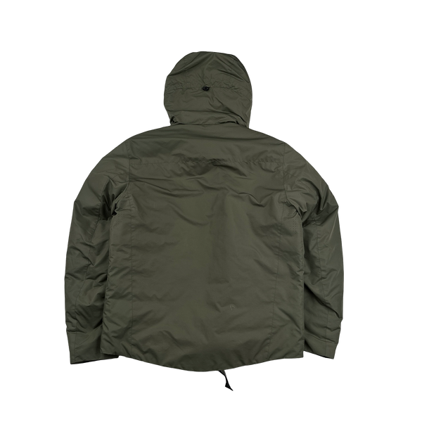 CP Company Khaki Micro M Down Filled Puffer Jacket - Large