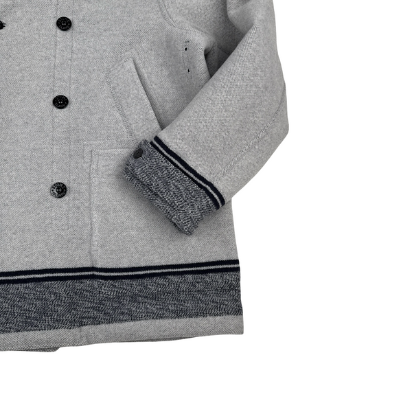 Stone Island 2020 Panno Jaquard Double Breasted Wool Collared - 3XL
