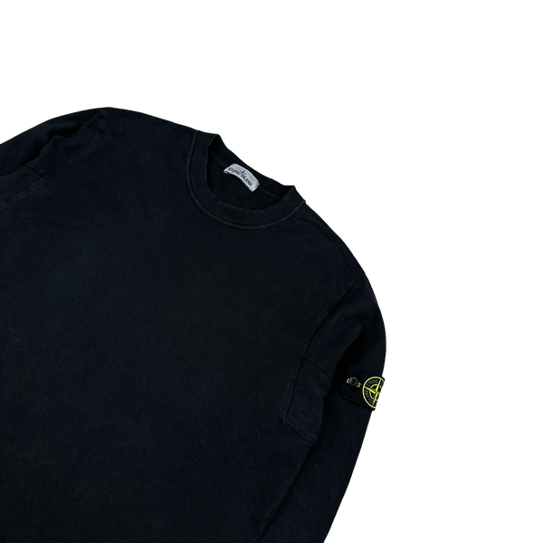 Stone Island 2014 Black Thick Cotton Crewneck Jumper - 3XL