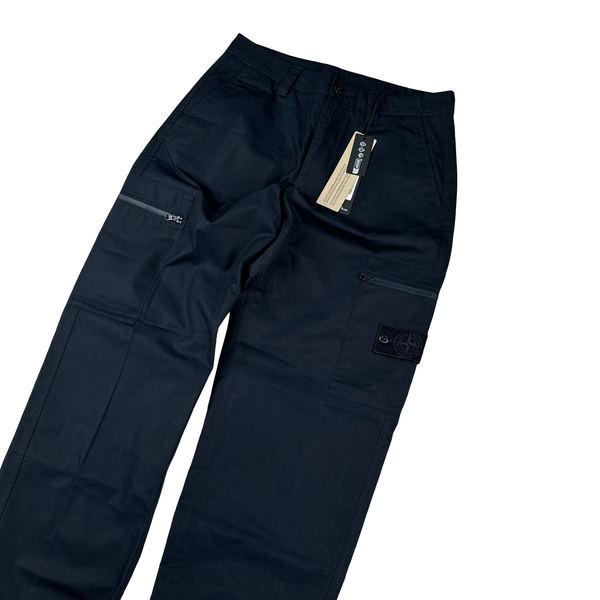 Stone Island 2024 Navy Ghost Cargo Trousers - 29"