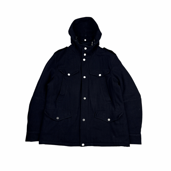 CP Company 1998 Navy Multi Pocket Wool Blend Jacket - 3XL