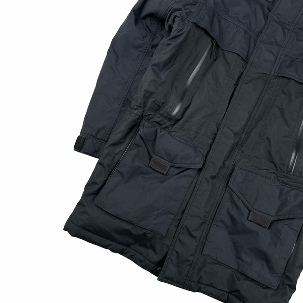 North Face Black Hyvent Mcmurdo Down Filled Long Parka Jacket - Small