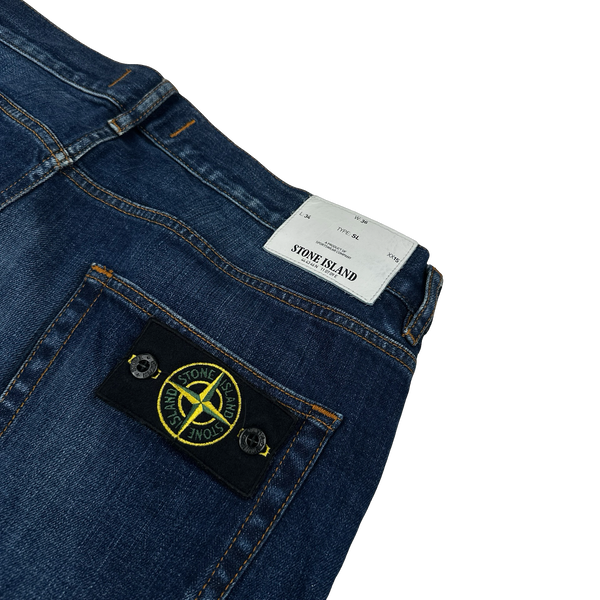 Stone Island 2015 Dark Wash Slim Fit Denim Jeans - 36"