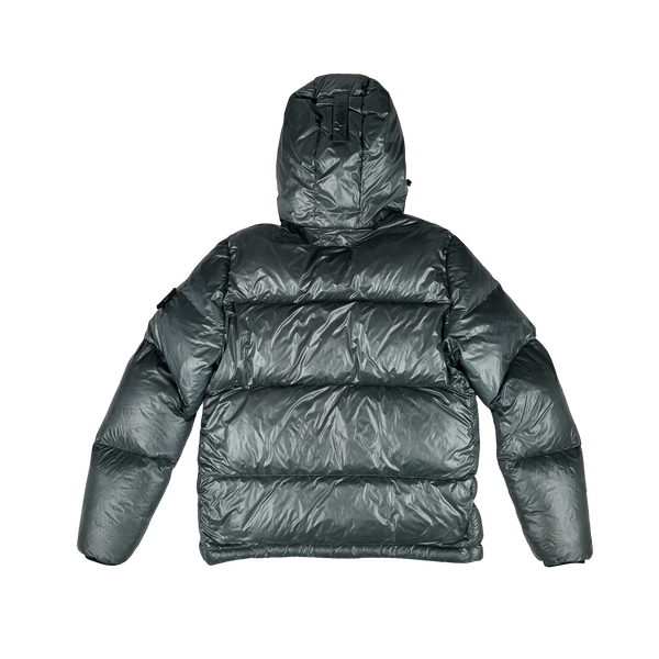 Stone Island 2017 Steel Grey  Pertex Quantum Y Down Puffer Jacket - Medium