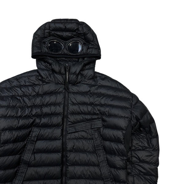 CP Company Black Down Filled DD Shell Goggle Puffer Jacket - Medium